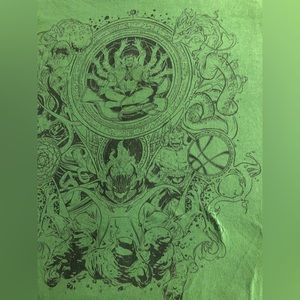 Doctor Strange lime green shirt 3XL T-shirt marvel MCU Dr.